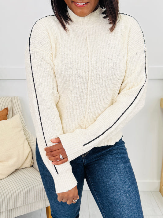 Modern Trace Sweater in Oatmeal