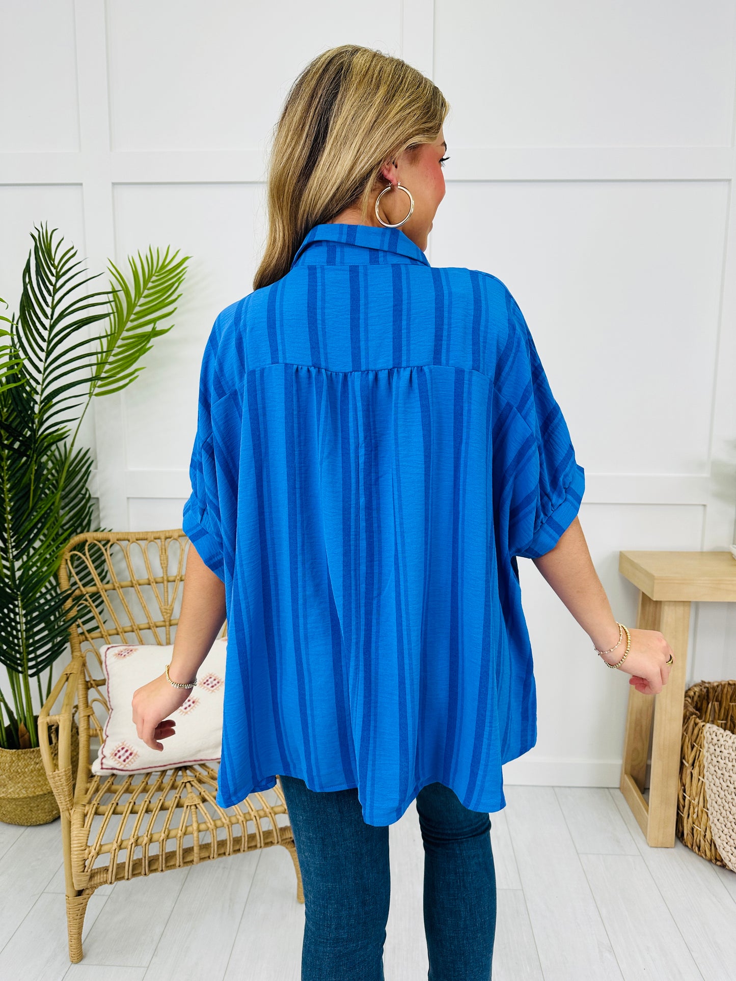 DOORBUSTER! Parallel Play Top in Ocean Blue