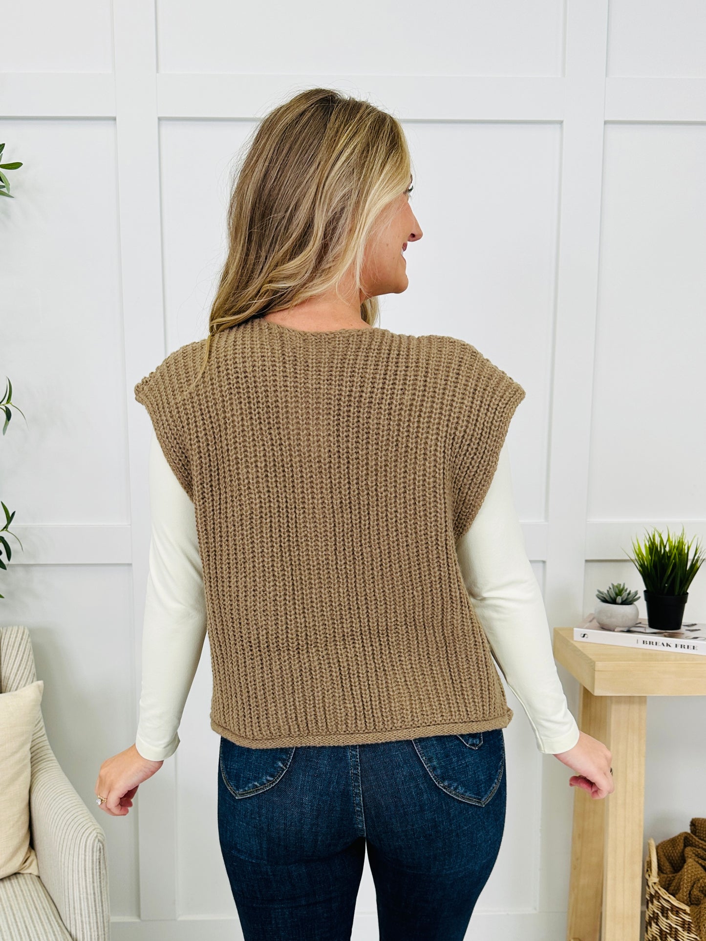 Held By The Thread Cardigan in Coffee