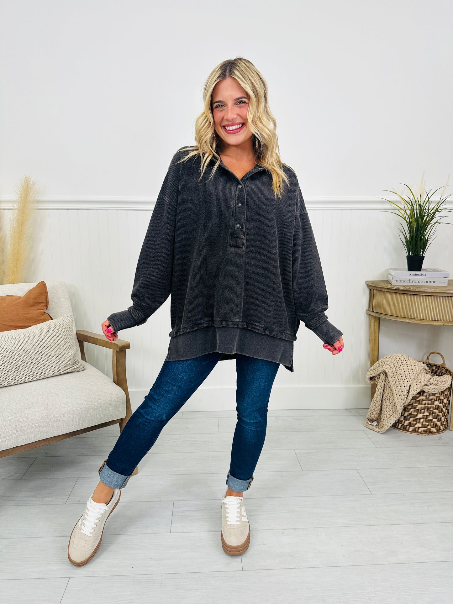 Hoodie Hype Corded Pullover-- Multiple Colors!