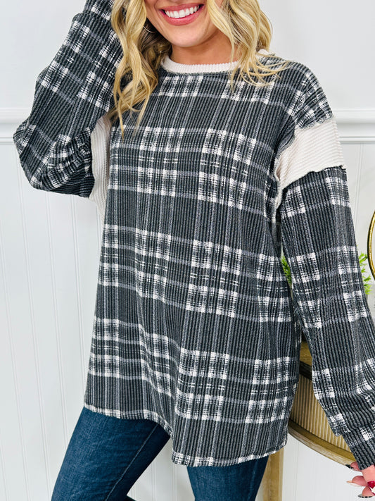 Merry In Plaid Top- Multiple Colors!