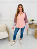 Struck By Stripes Sweater in Blush