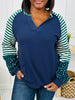 Struck By Stripes Sweater in Hunter Green