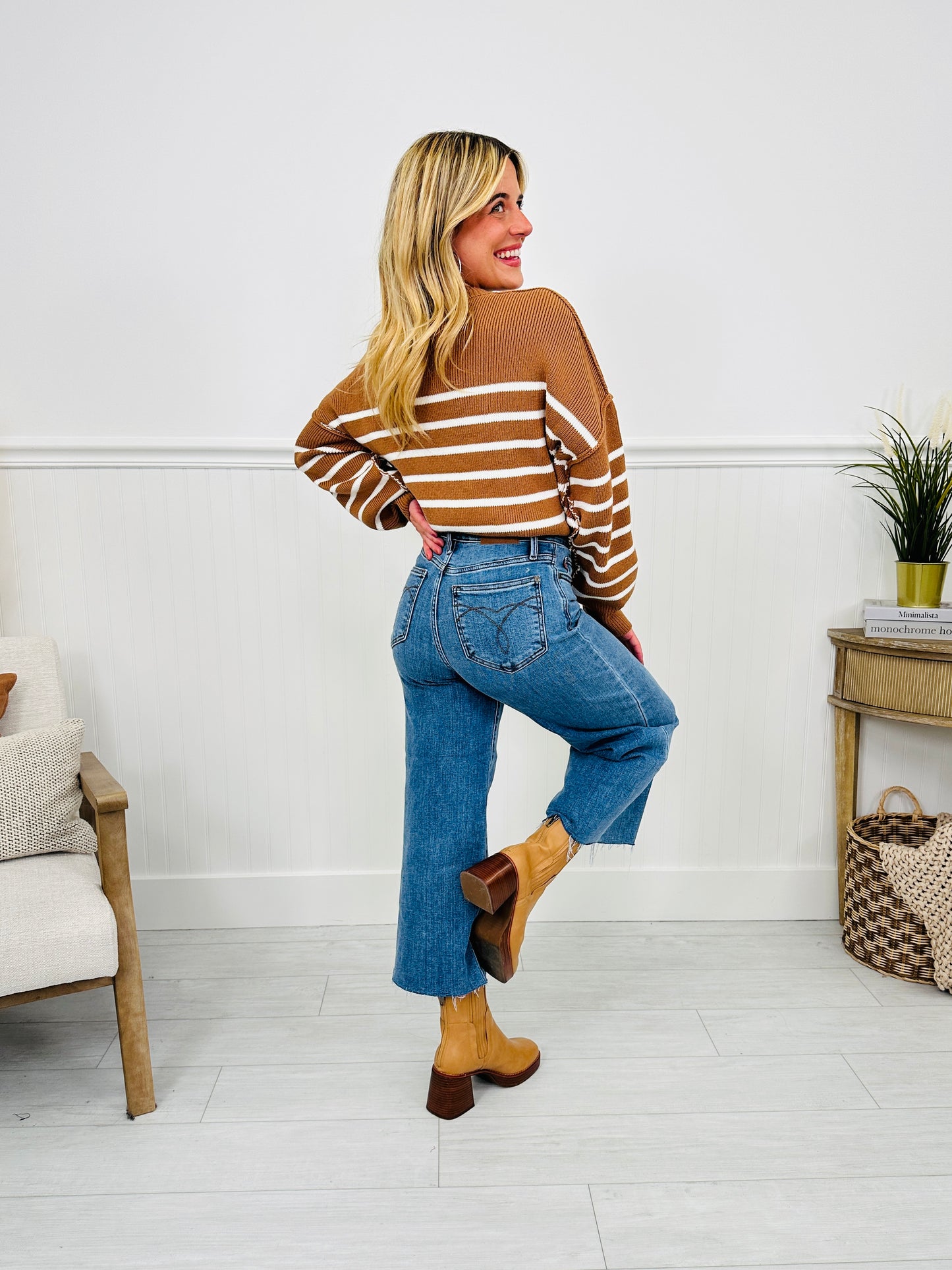 Judy Blue Anything Goes Wide Leg Cropped Jeans