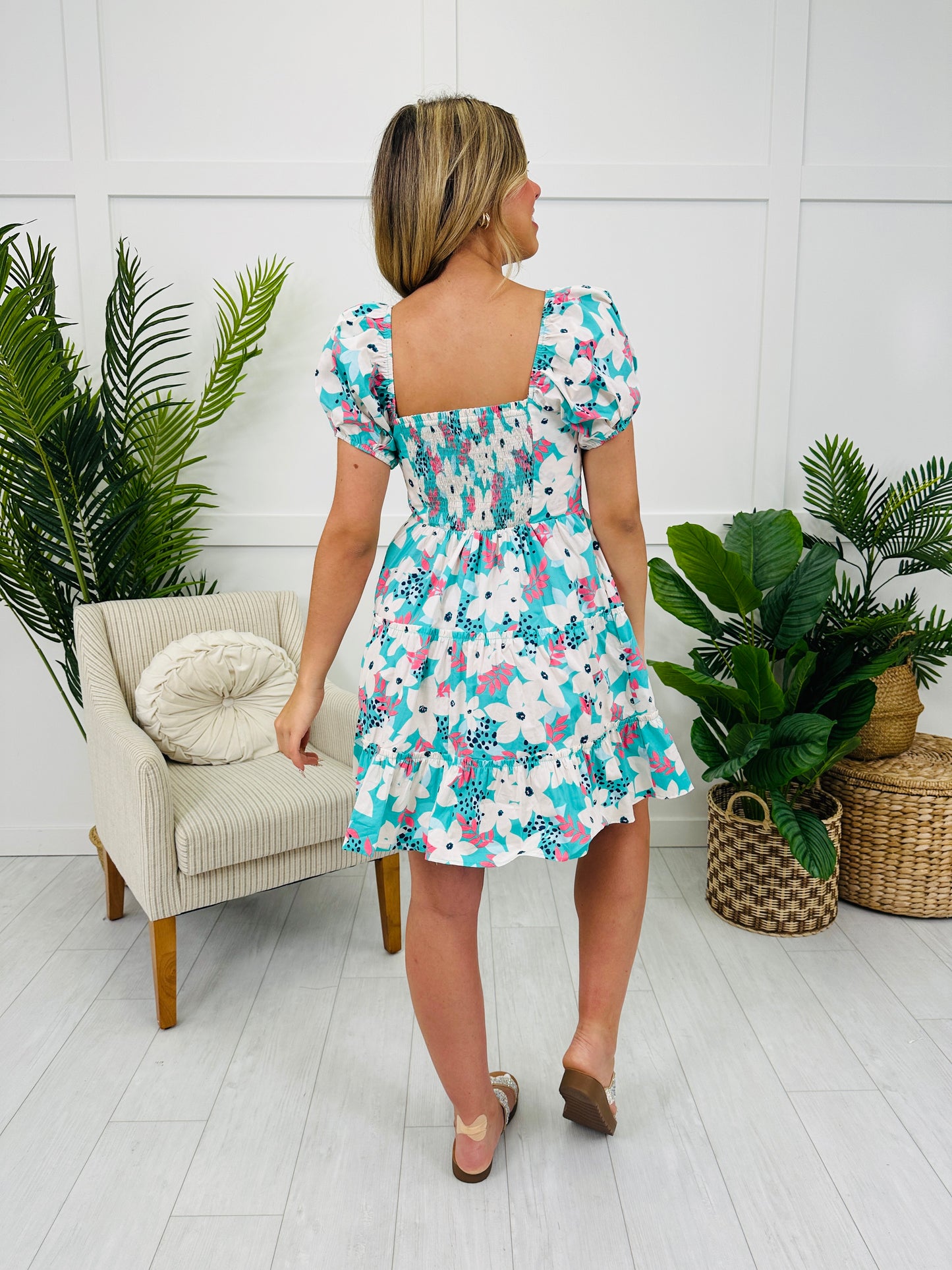 Enchanted Garden Dress in Mint