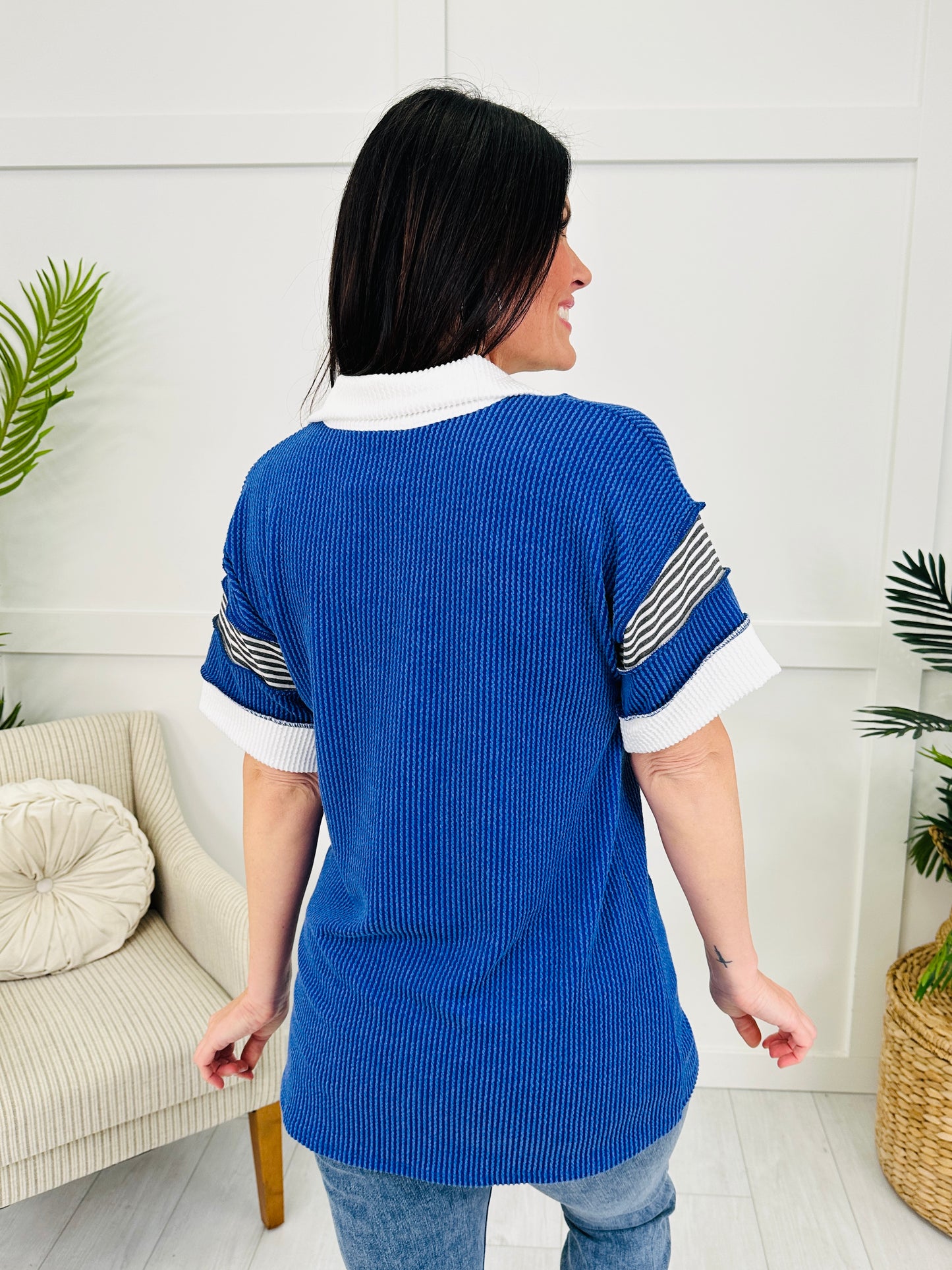 Retro Replay Top in Royal