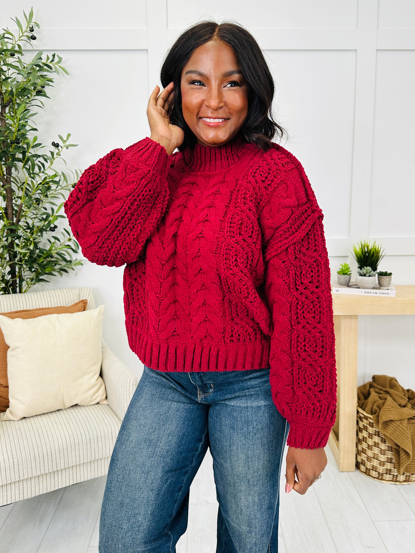 DOORBUSTER! The Cable Club Sweater- Multiple Colors!