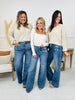 Fall Into Trend Wide Leg Tummy Control Trouser Jeans