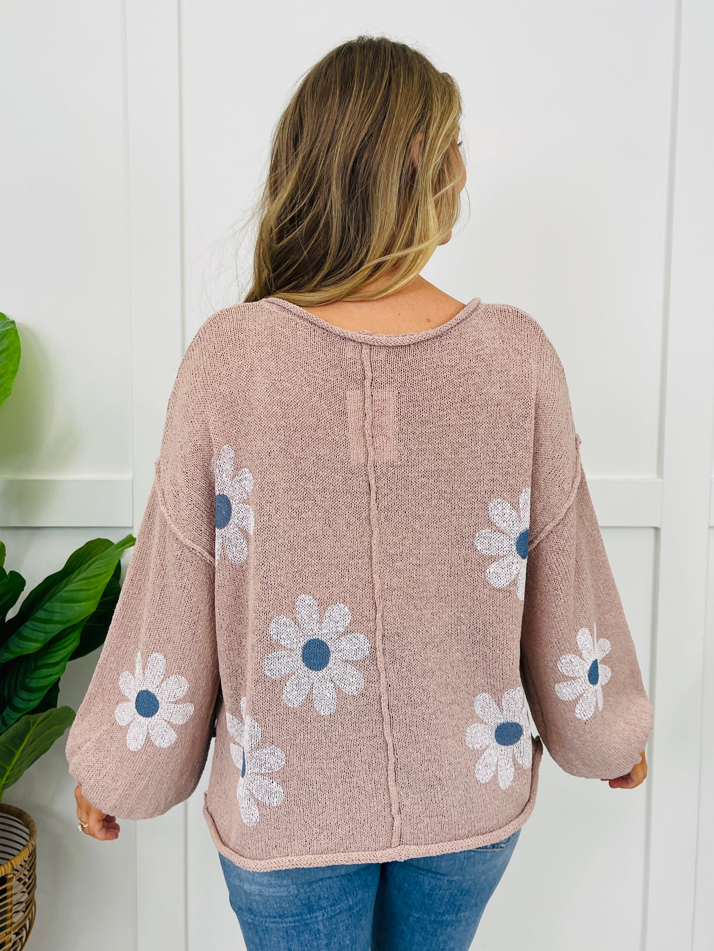 Blooming Good Vibes Top in Rose Taupe