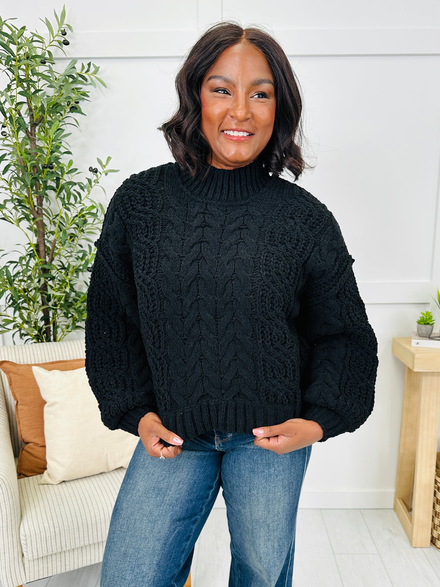 DOORBUSTER! The Cable Club Sweater- Multiple Colors!