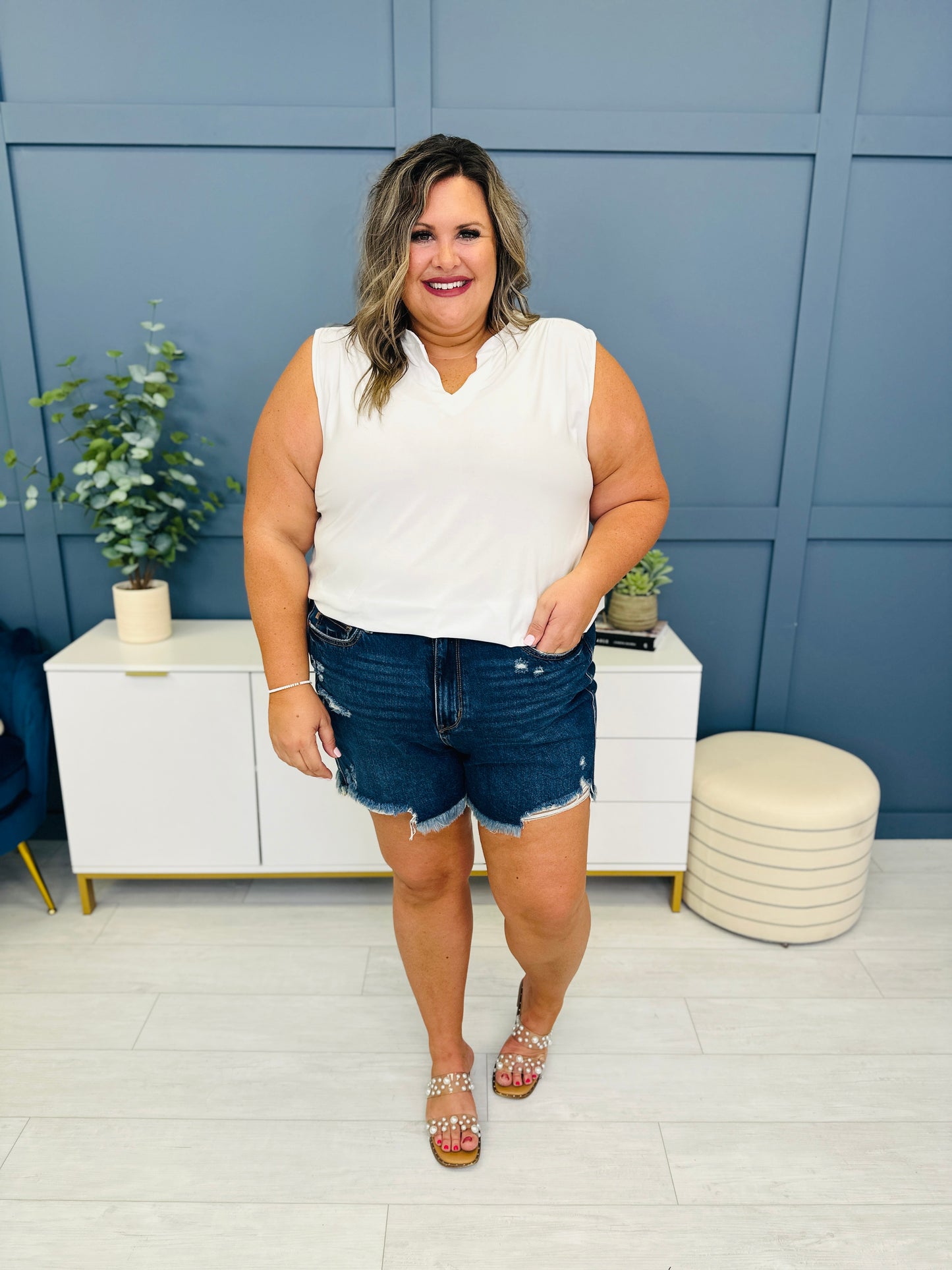 Judy Blue REG/CURVY Magical Summer Half Rigid Shorts