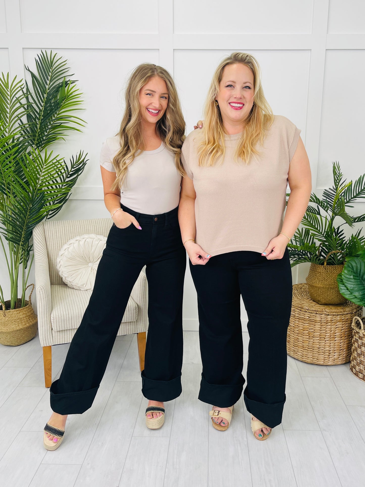 Judy Blue Cool Intentions Retro Wide Leg Jeans