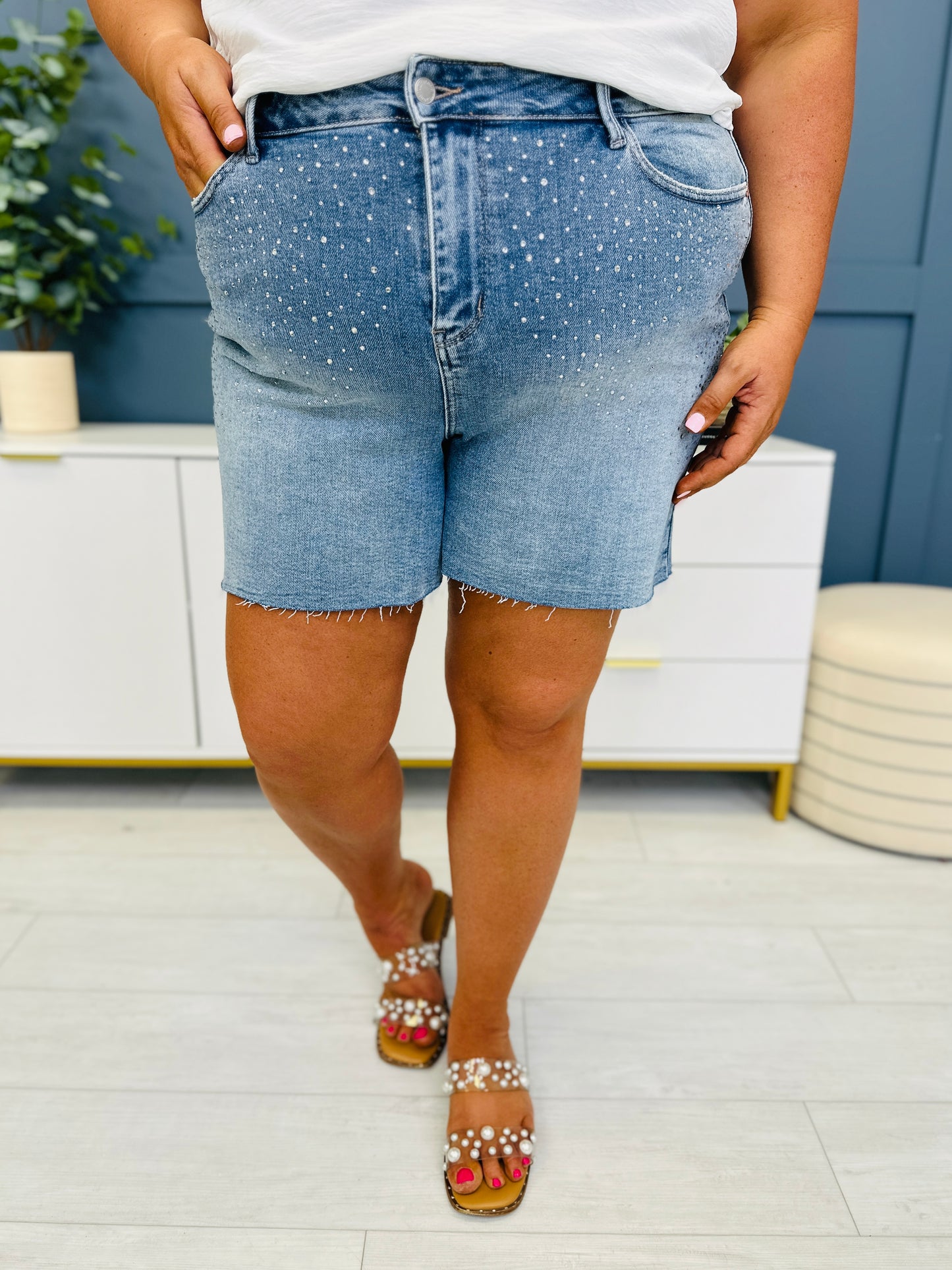 Judy Blue REG/CURVY Summer Sparkle Shorts