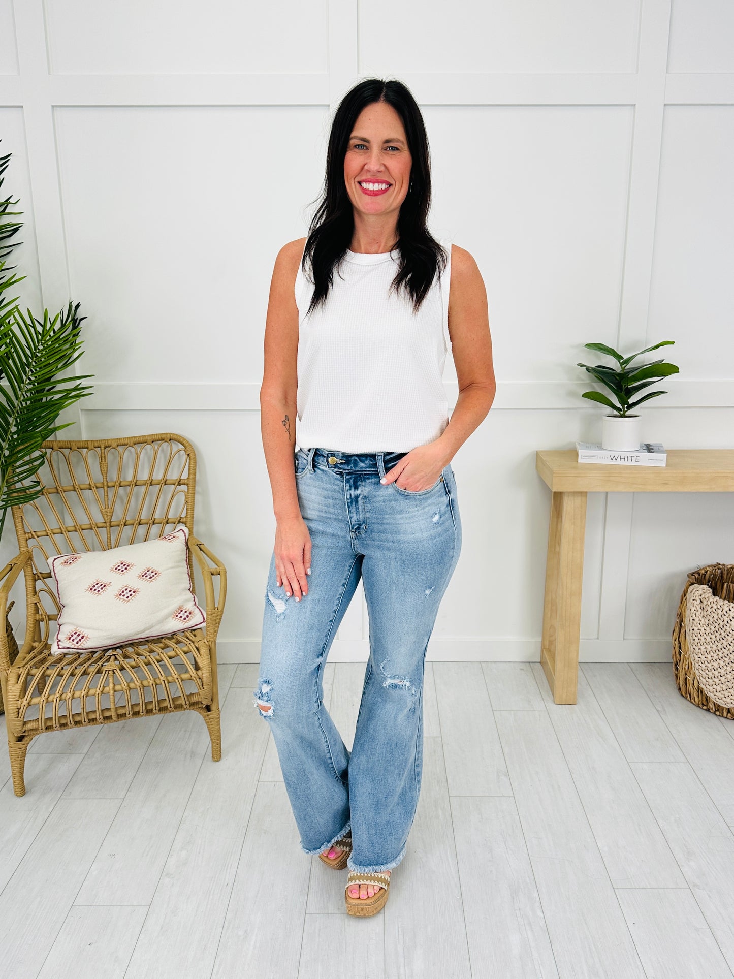 Judy Blue Look Good, Feel Better Flare Jeans