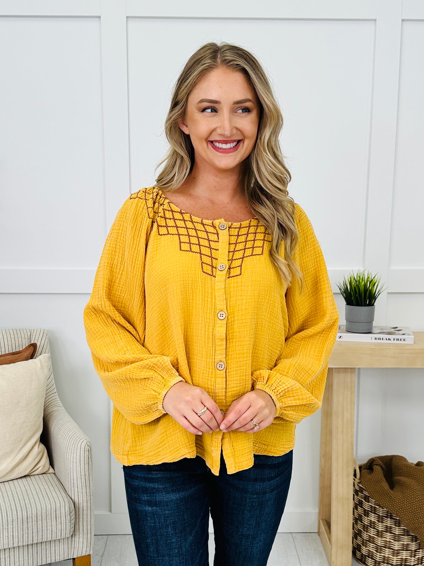 Golden Embers Top