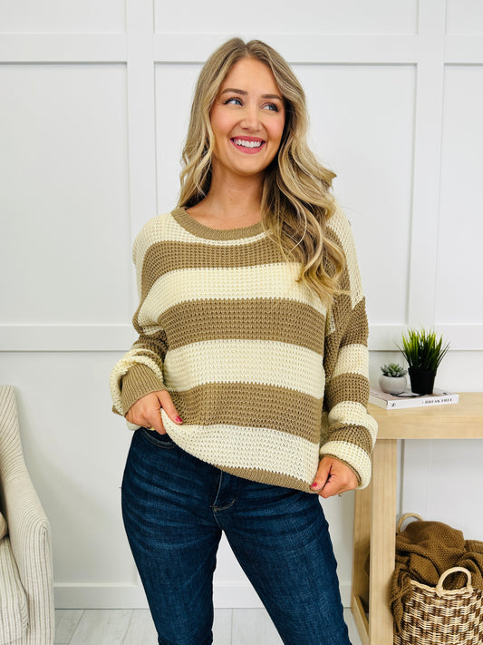 Stay In Stride Sweater in Khaki