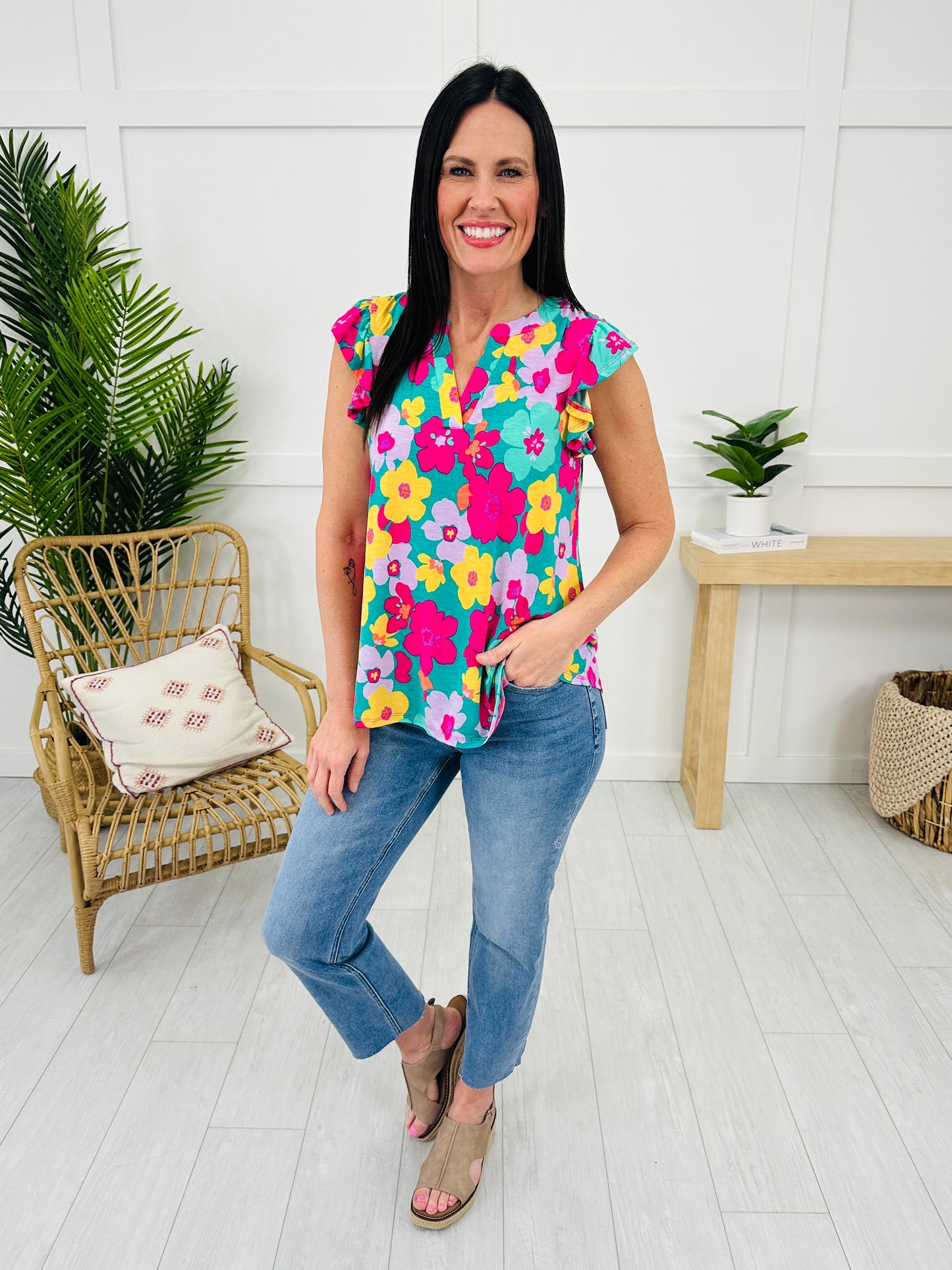 Splash Into Florals Top