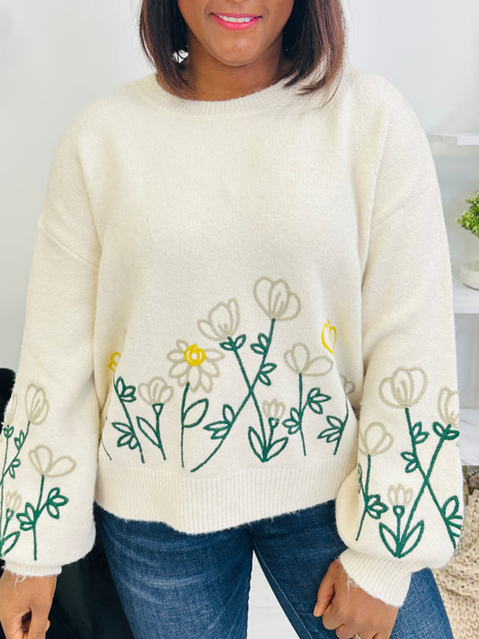 Petals In Passing Sweater