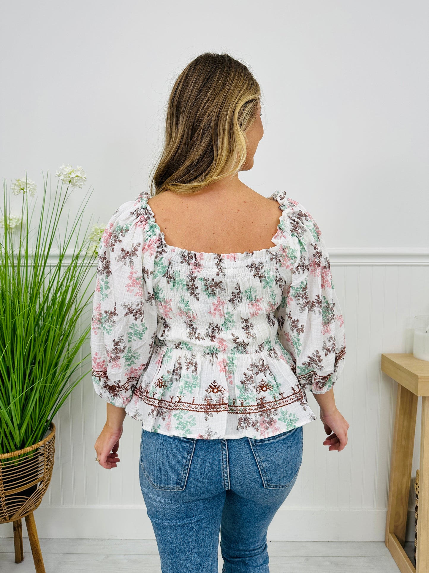 Sweet As Stitches Top in White