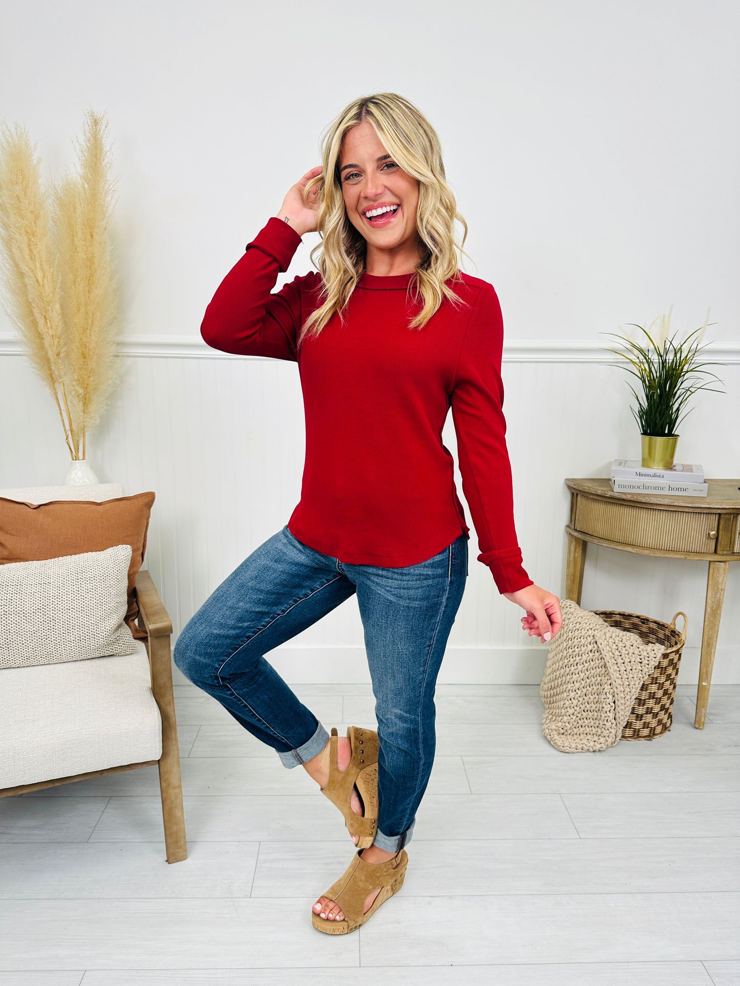 Everyday Essential Long Sleeve Top- Multiple Colors!