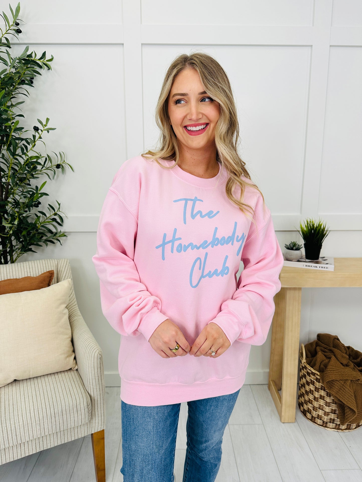 The Homebody Club Graphic Crewneck Sweatshirt--Multiple Colors!