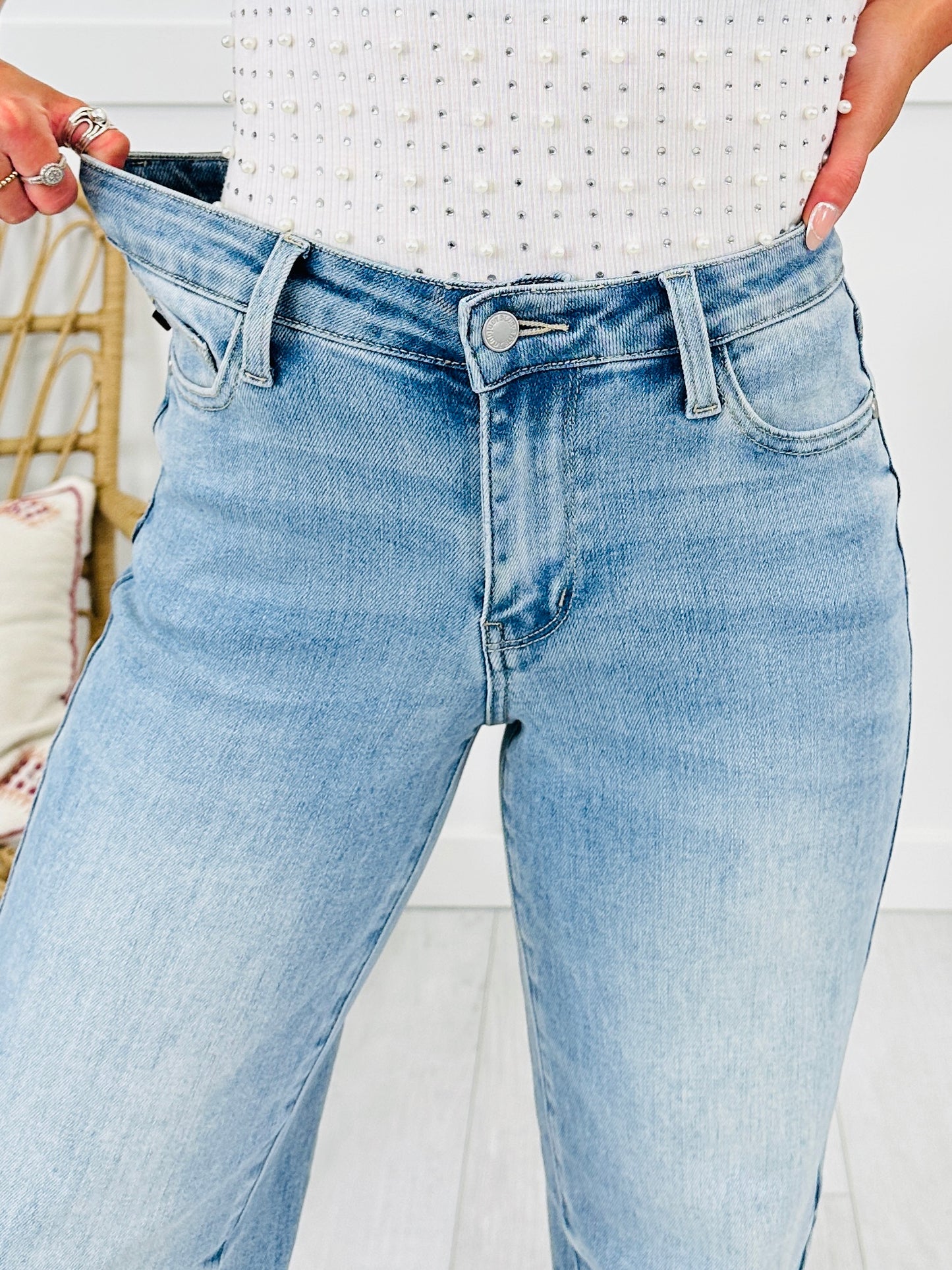 Judy Blue Release Your Inhibitions Wide Leg Jeans