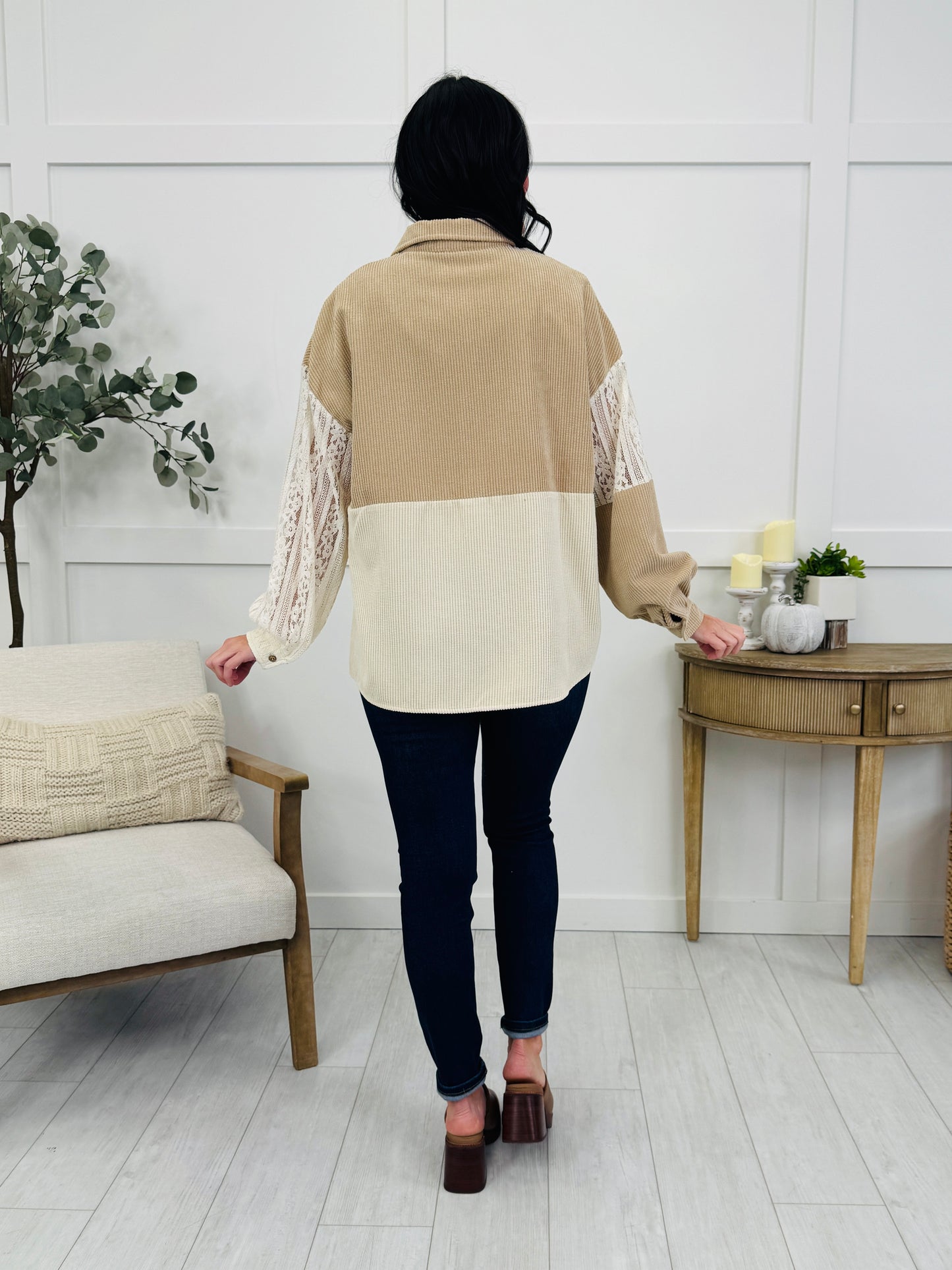 Latte & Lace Top