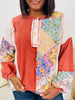 Stitched Daydreams Pullover in Burnt Orange