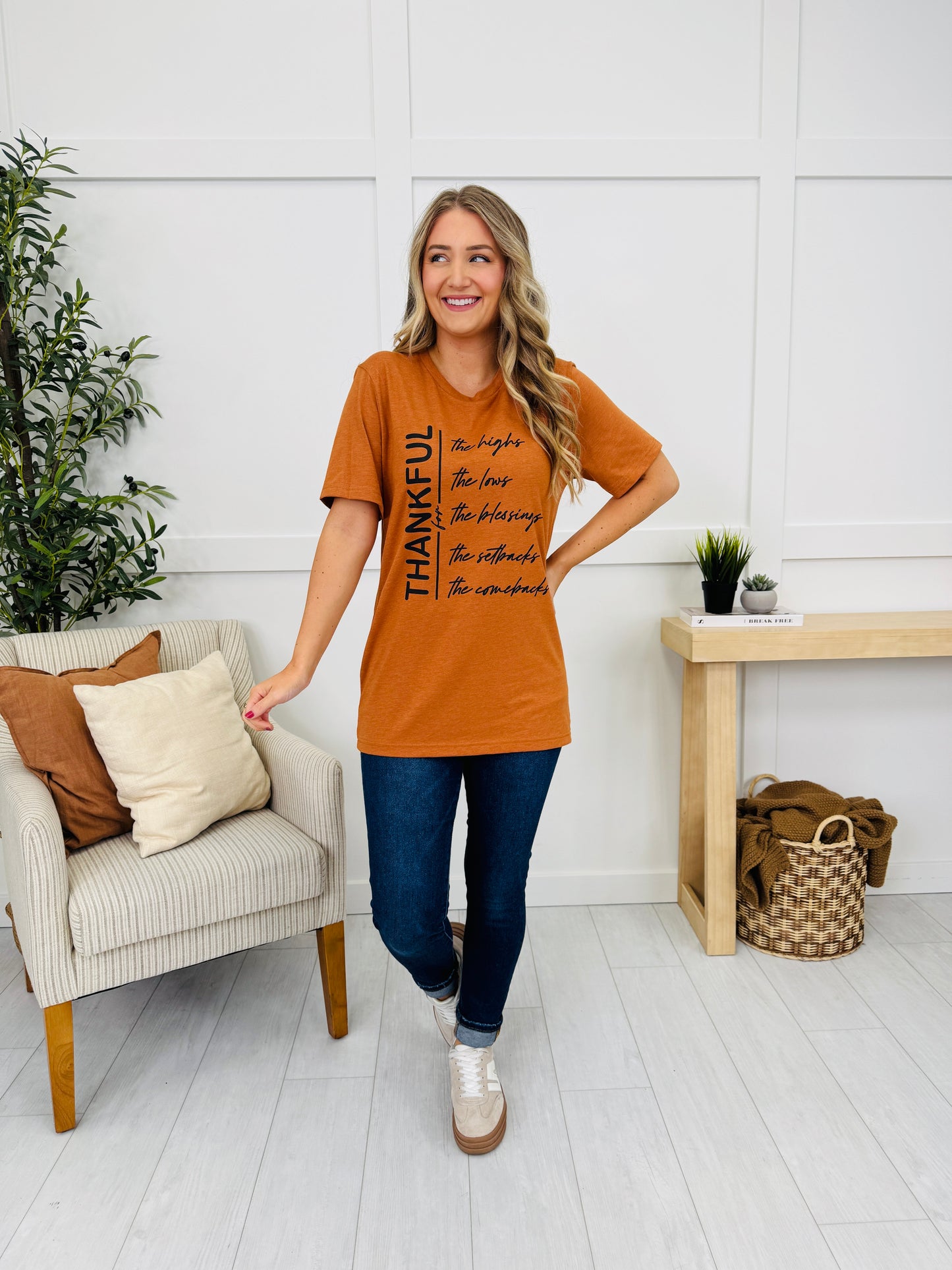 Thankful For Graphic Tee - Multiple Colors!