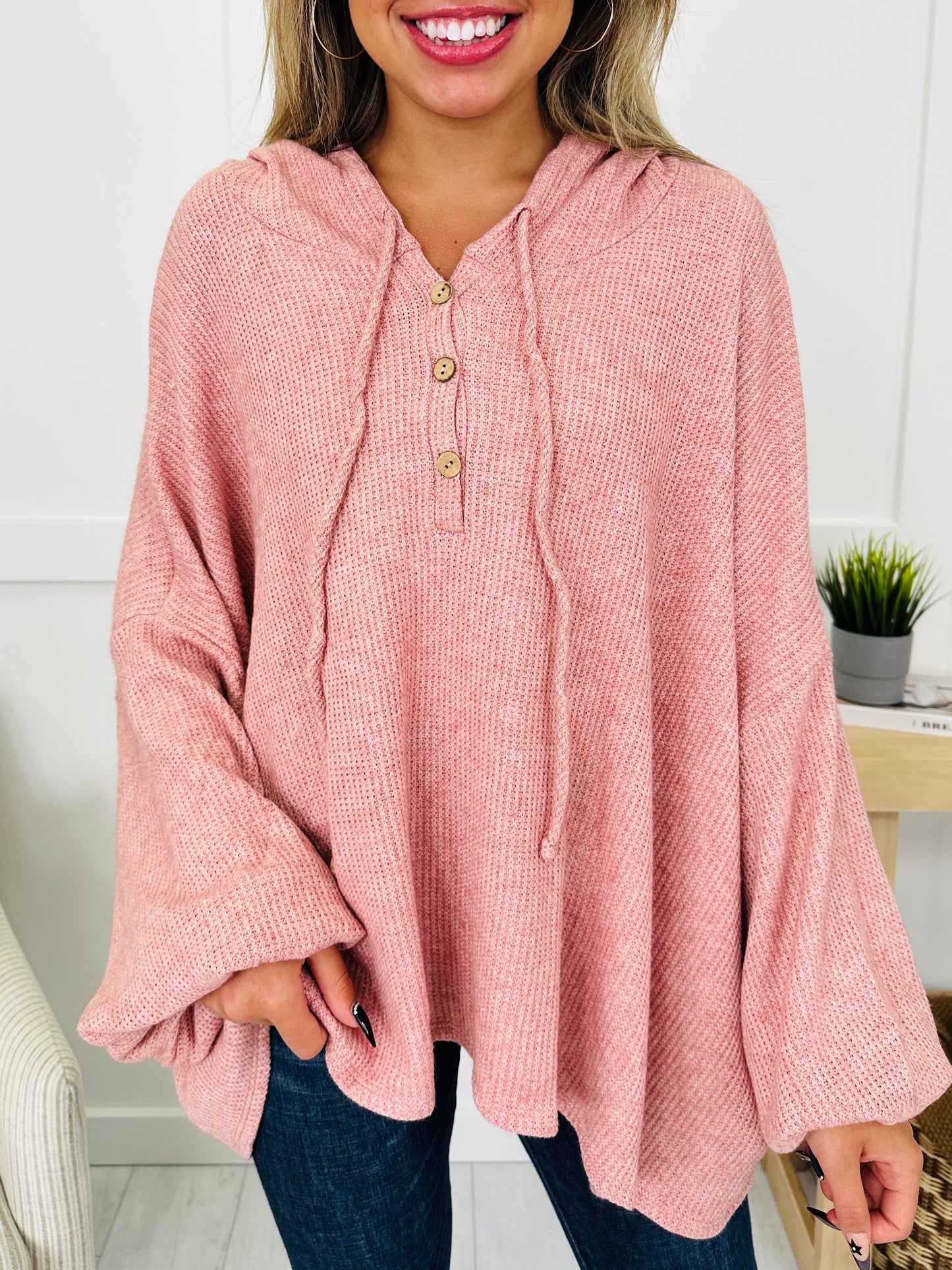 Mellow Mornings Hoodie in Rose