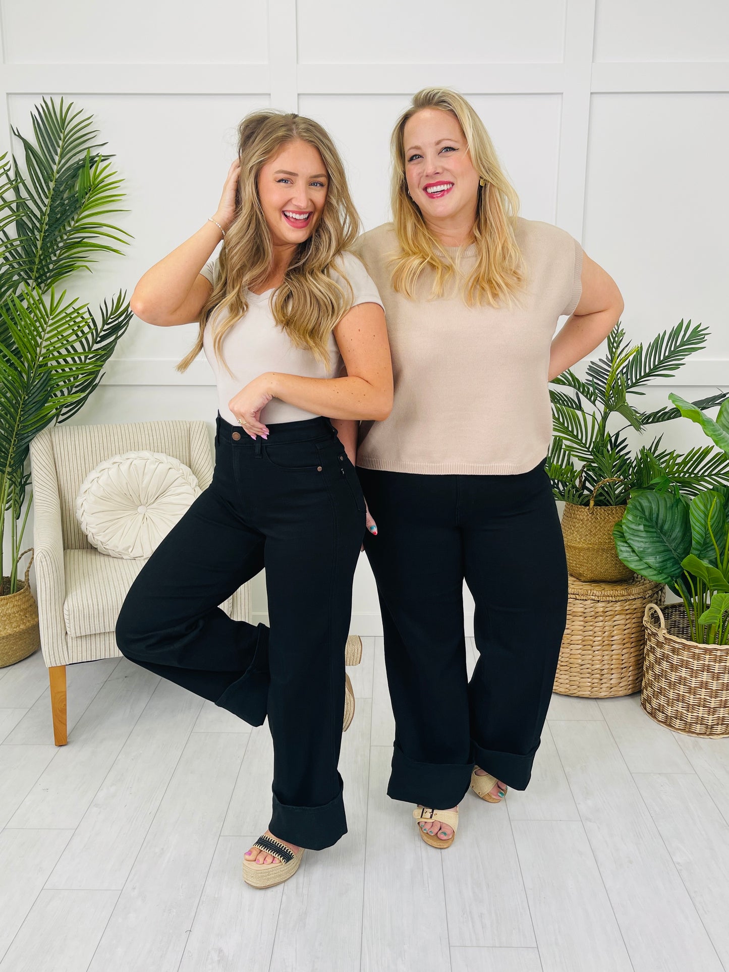Judy Blue Cool Intentions Retro Wide Leg Jeans