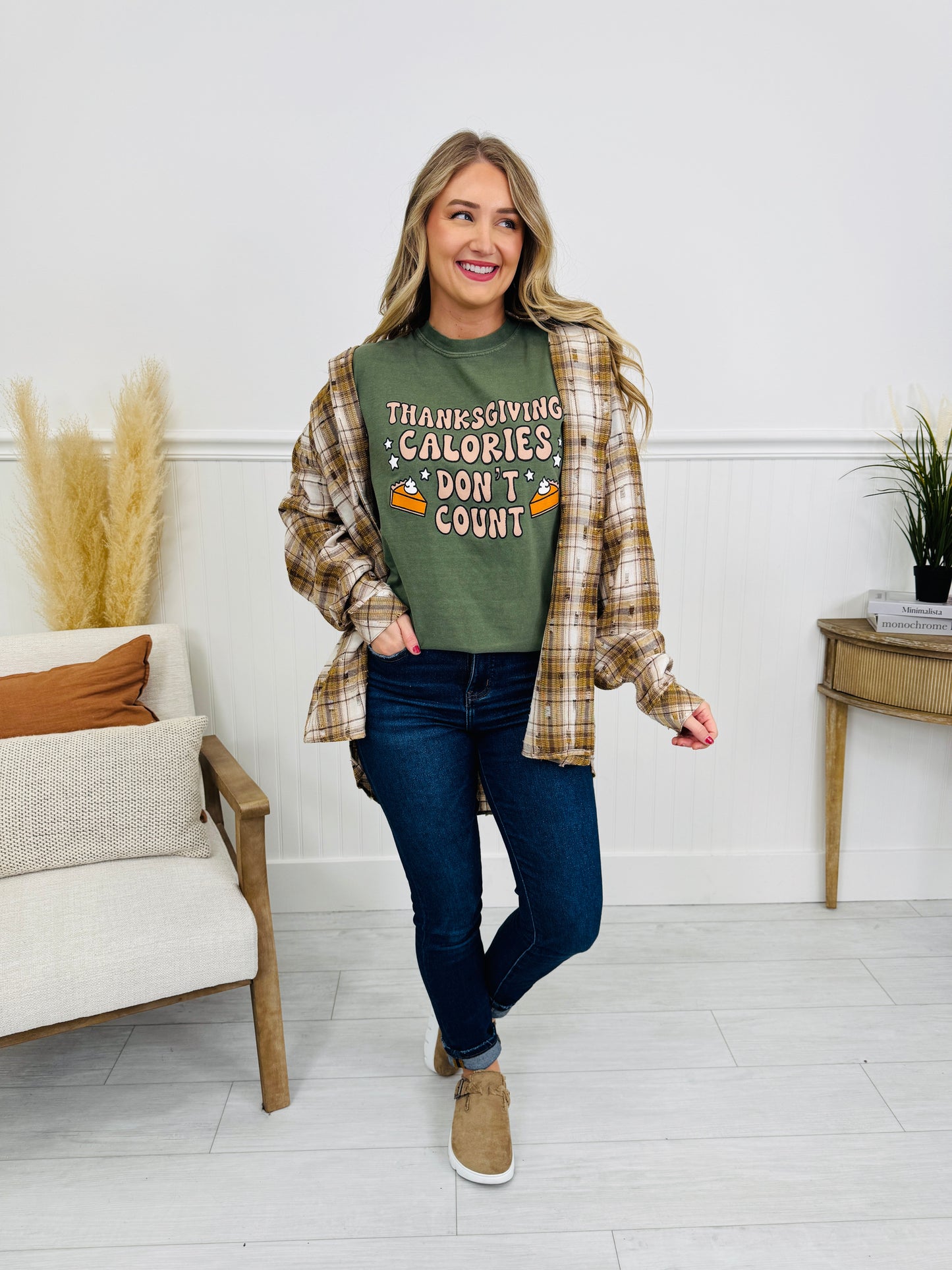 Thanksgiving Calories Don't Count Graphic Tee