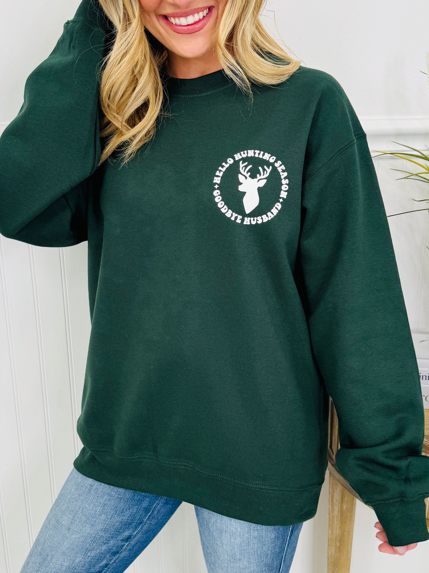 Hello Hunting Season Crewneck Sweatshirt