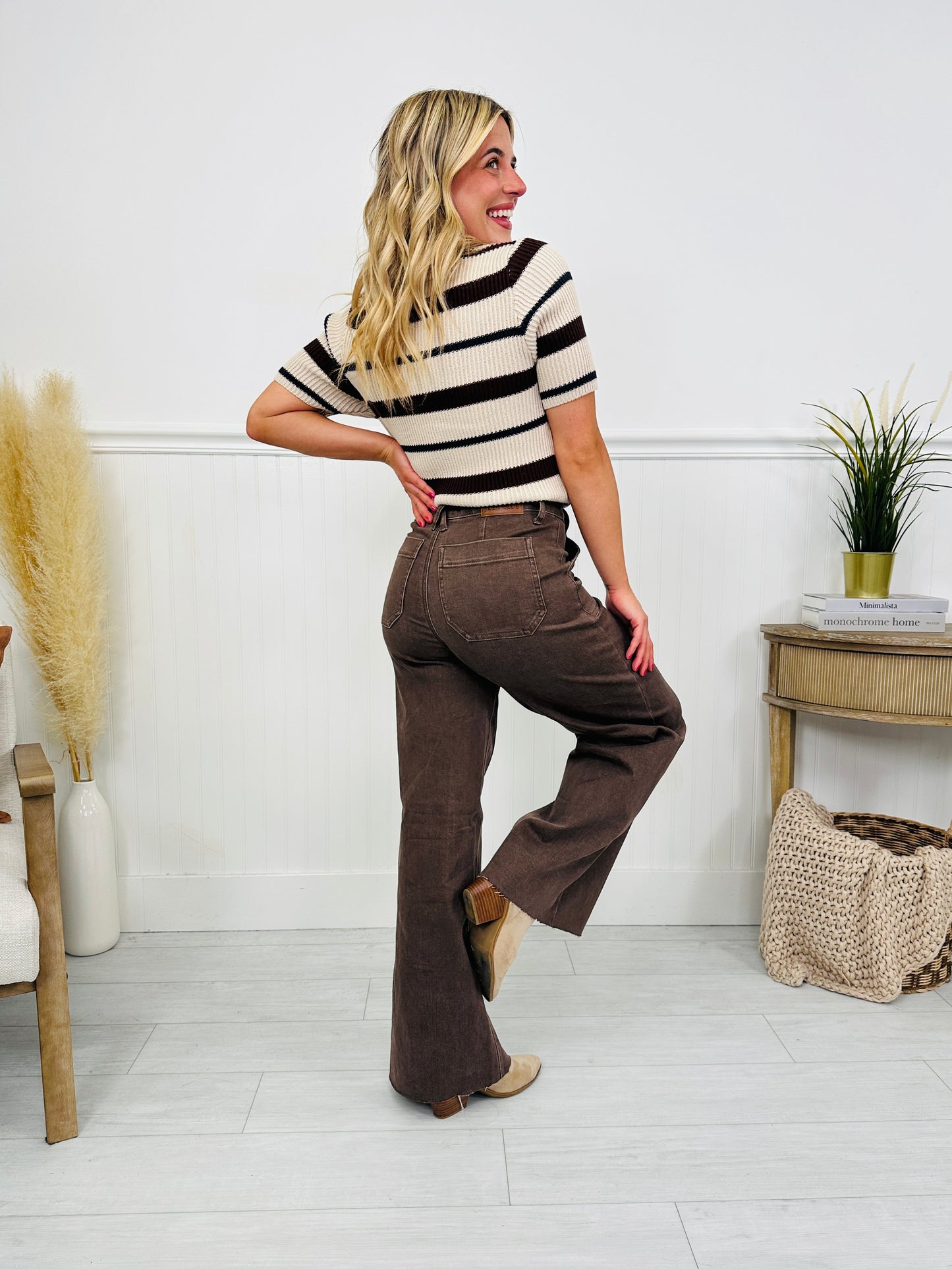 Judy Blue Box of Chocolates Retro Wide Jeans