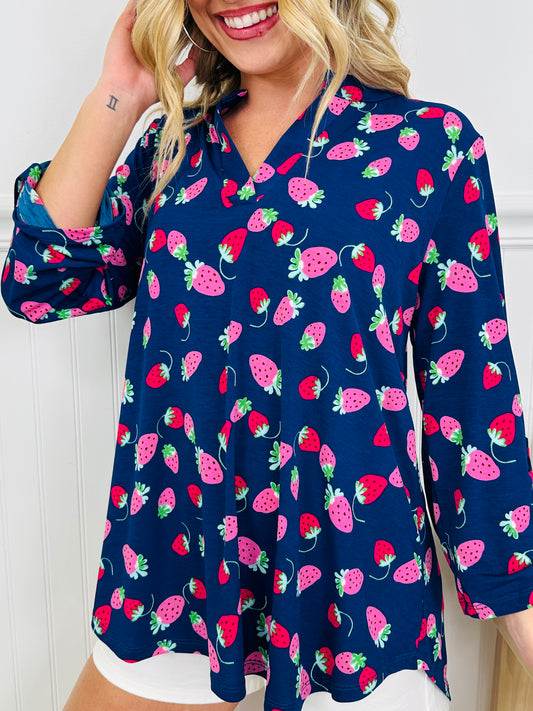 Sweet Like Spring Top in Plant City Print