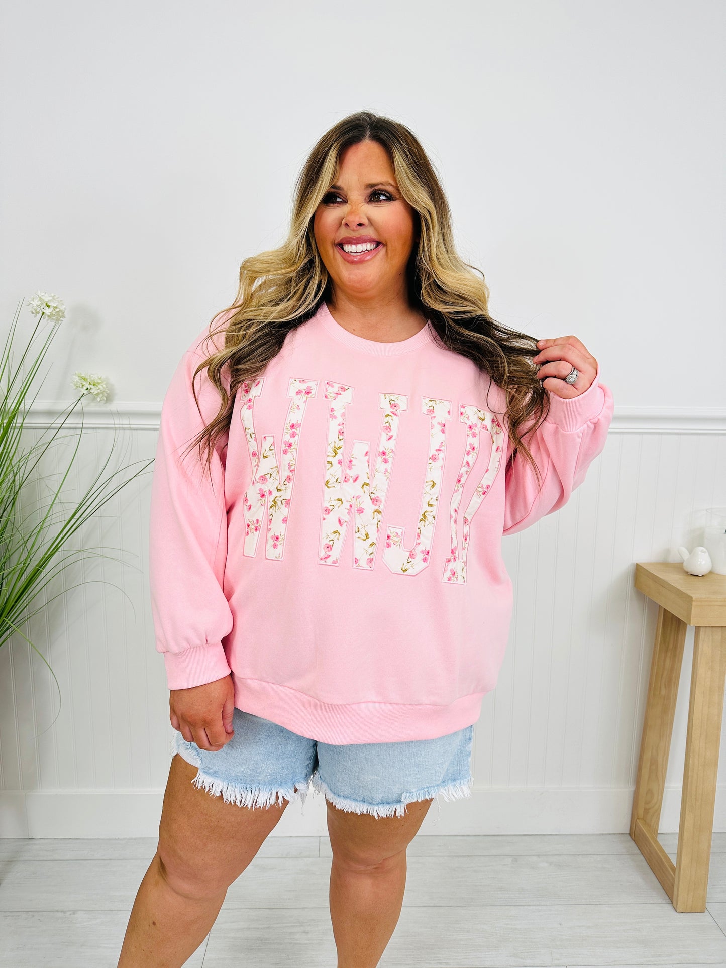 WWJD Floral Crewneck