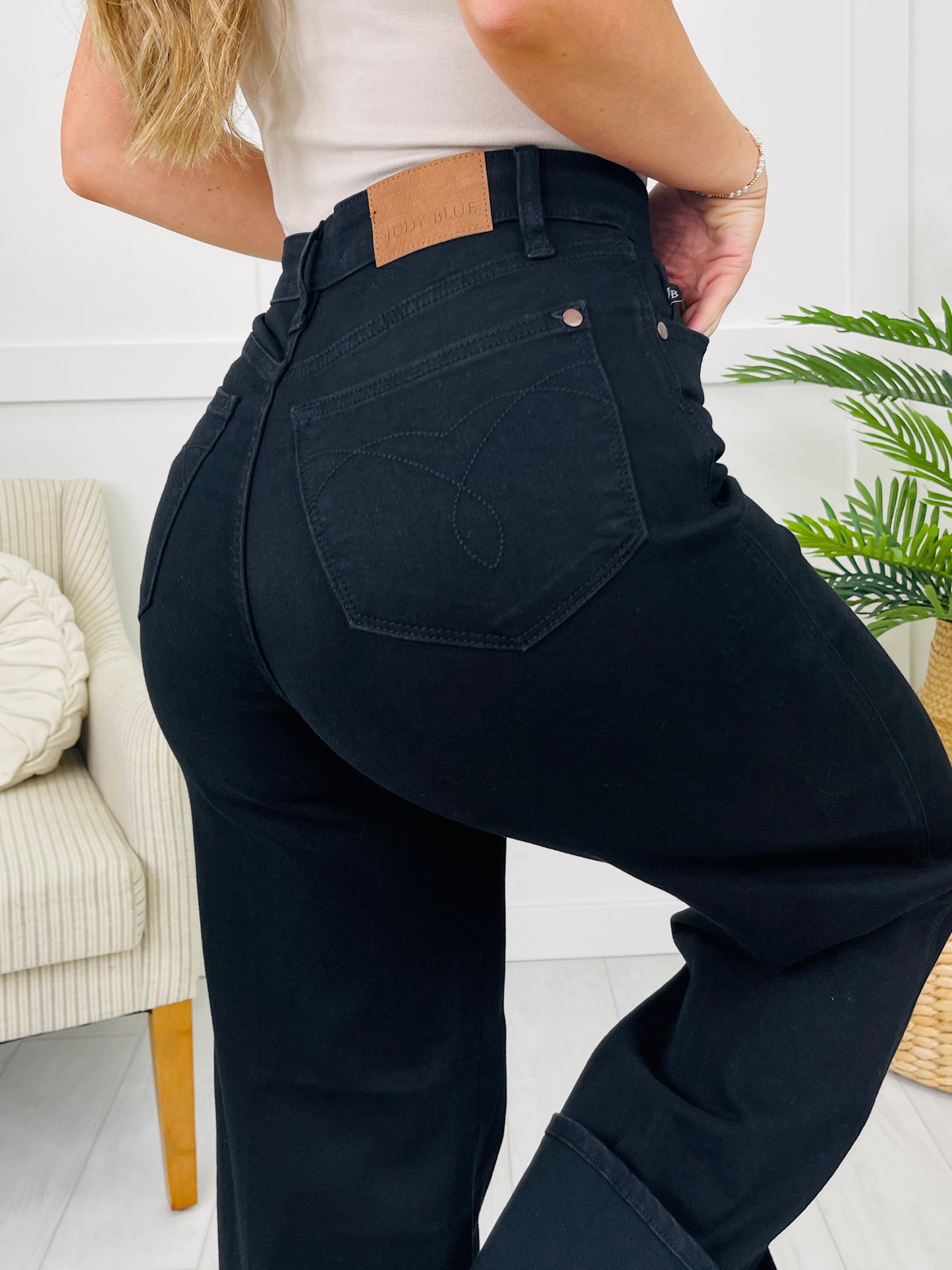 Judy Blue Cool Intentions Retro Wide Leg Jeans