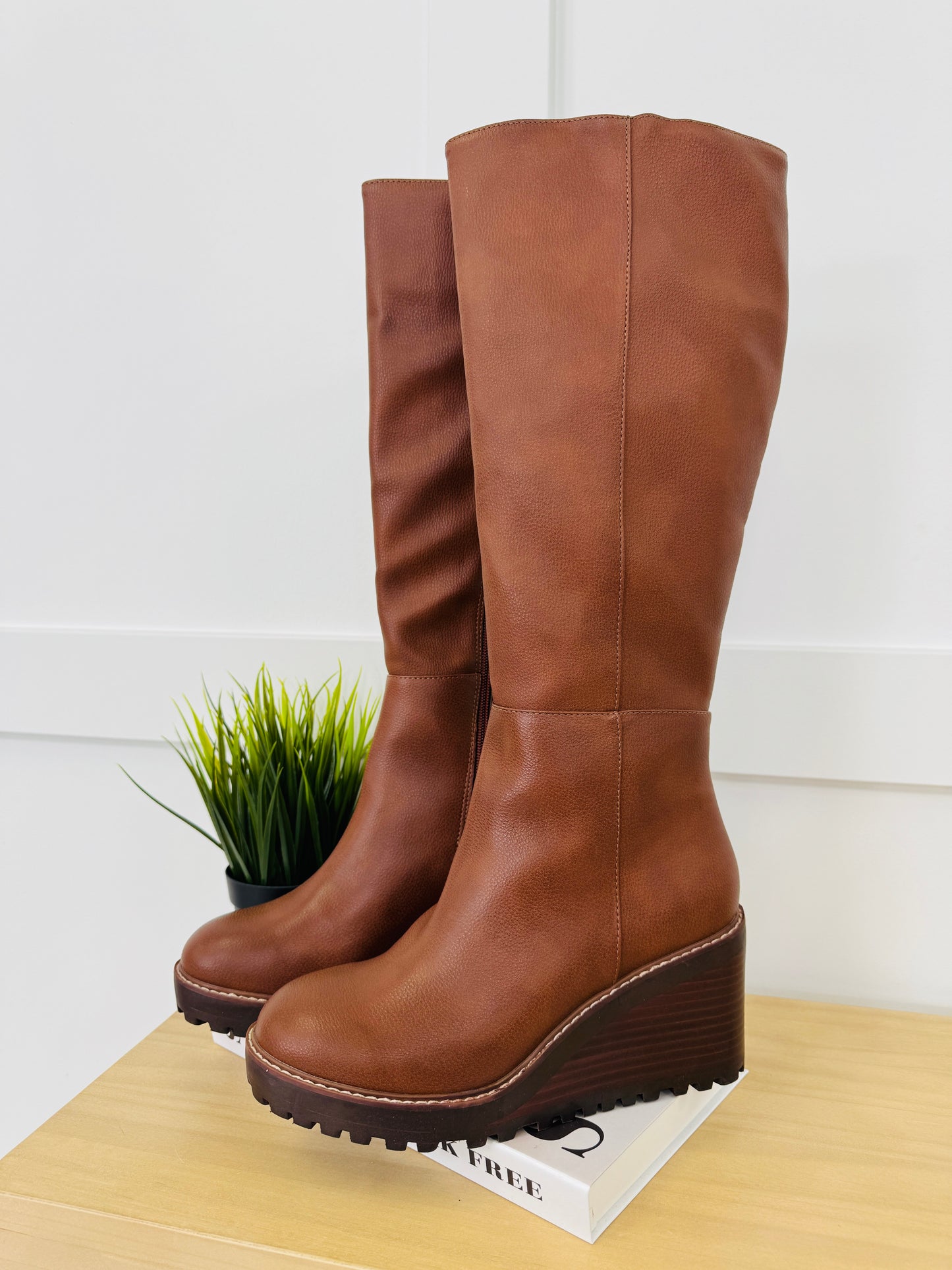 High Profile Boots in Tan