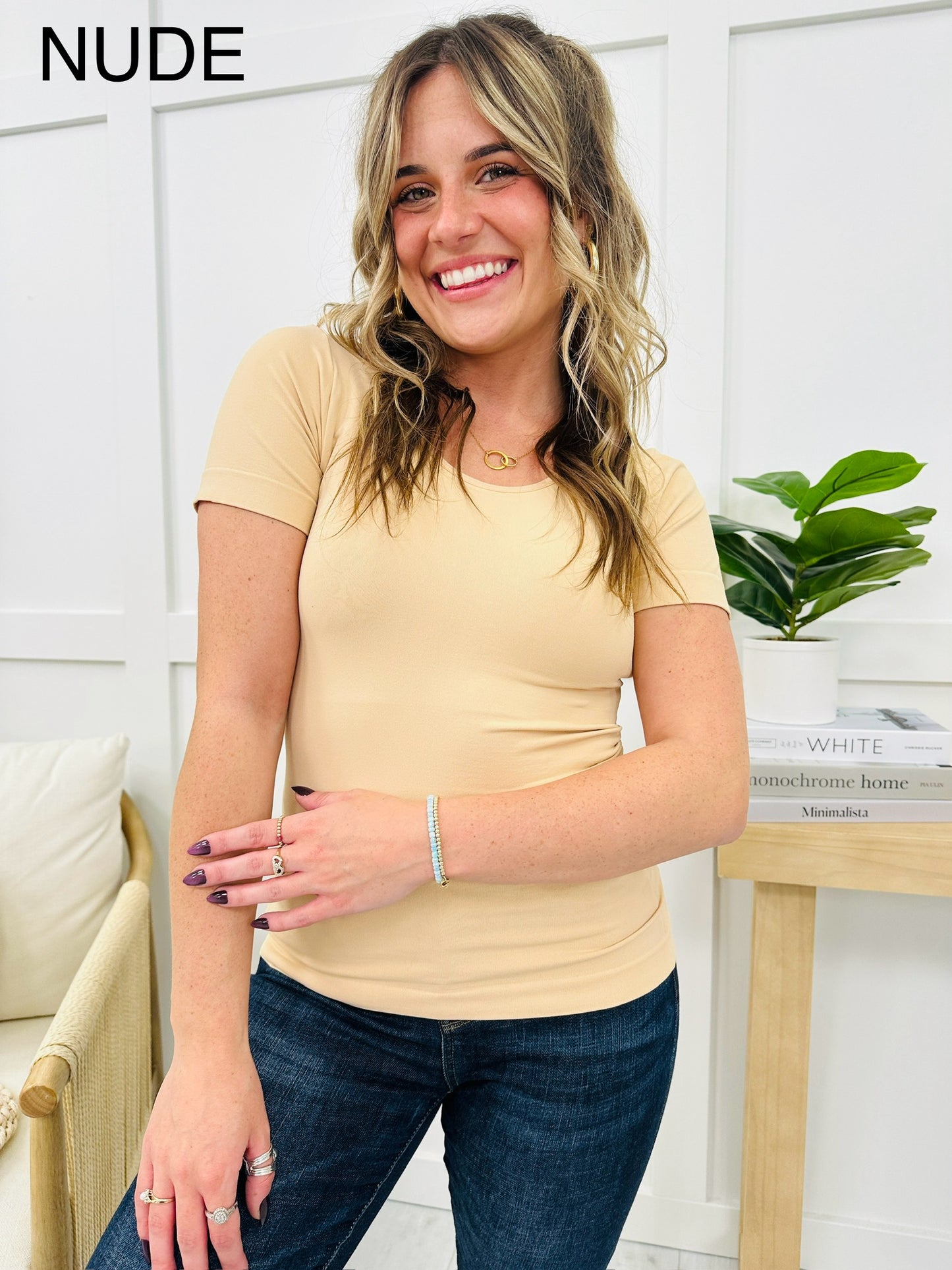 Seamless Reversible V Neck Shapewear Top- Multiple Colors!