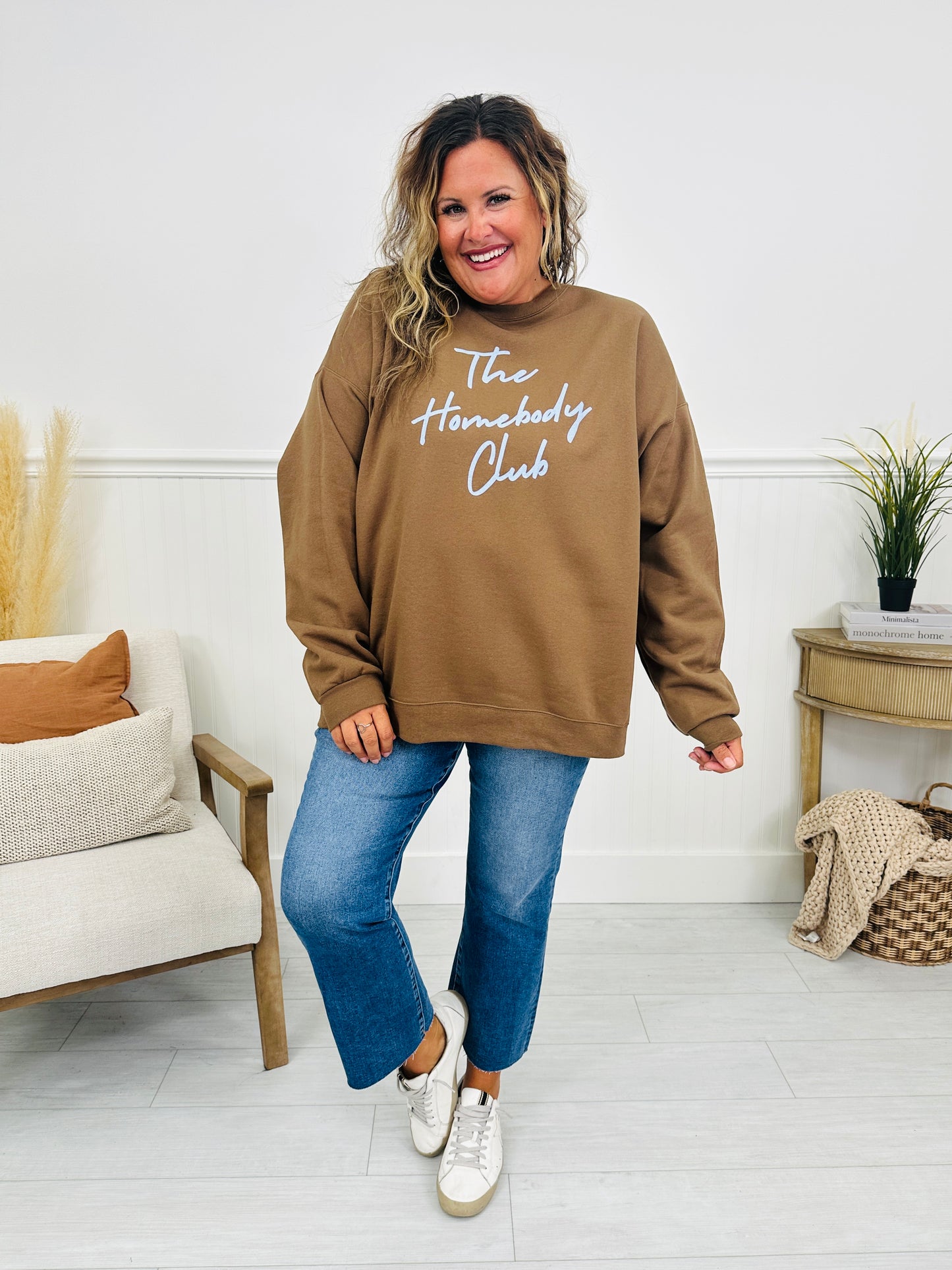 The Homebody Club Graphic Crewneck Sweatshirt--Multiple Colors!