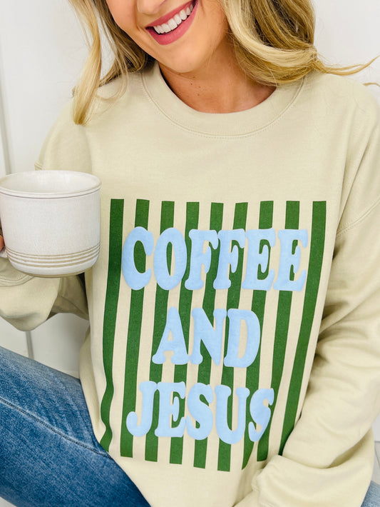 Coffee and Jesus Crewneck Sweatshirt
