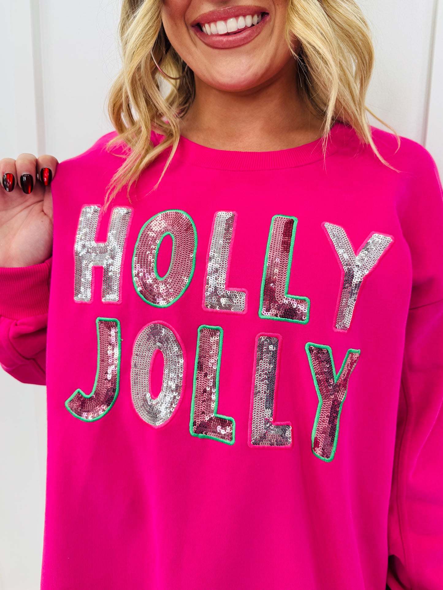 Holly, Jolly, and Sparkle Pullover