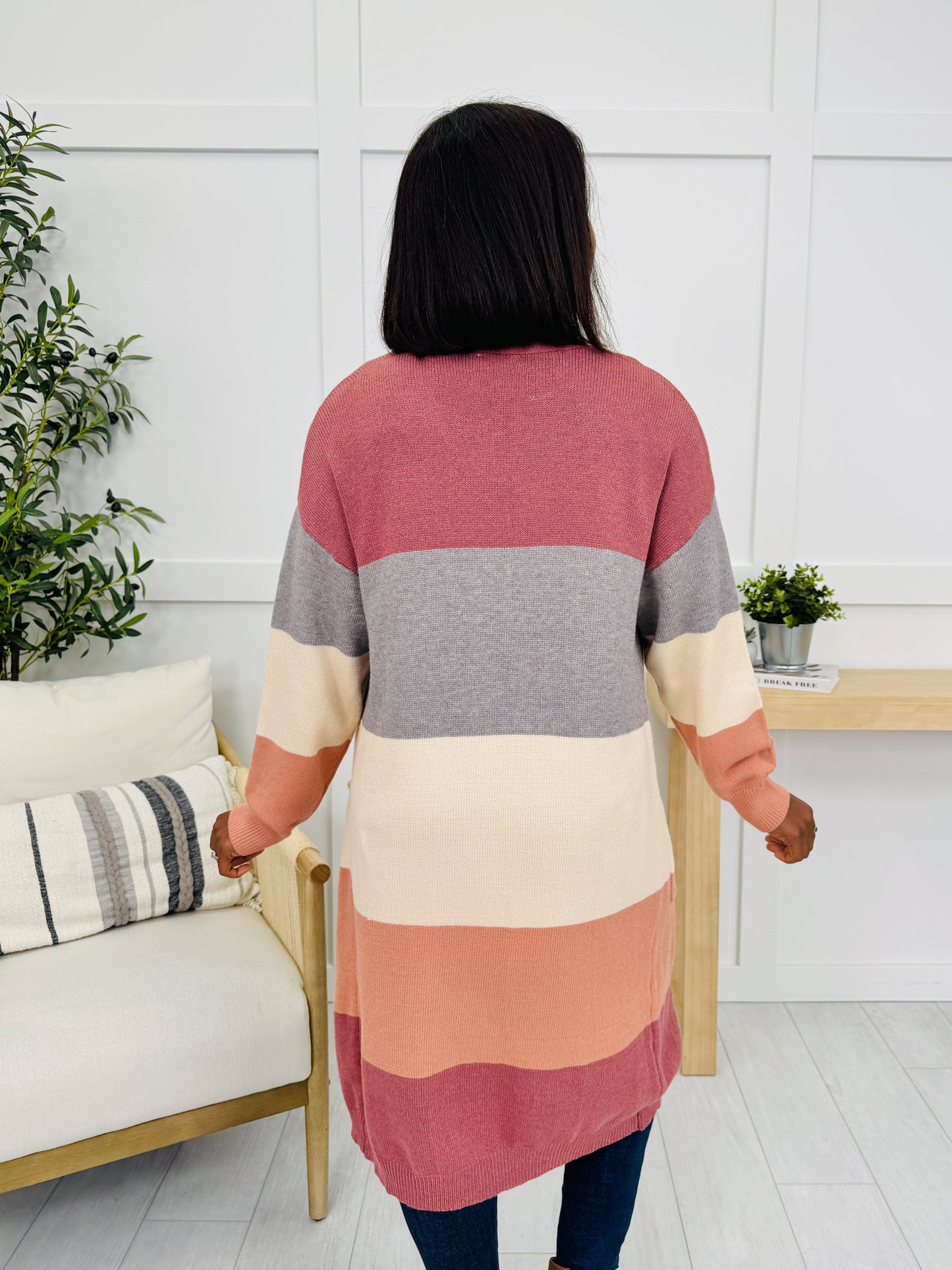 Falling Into Place Cardigan in Mauve