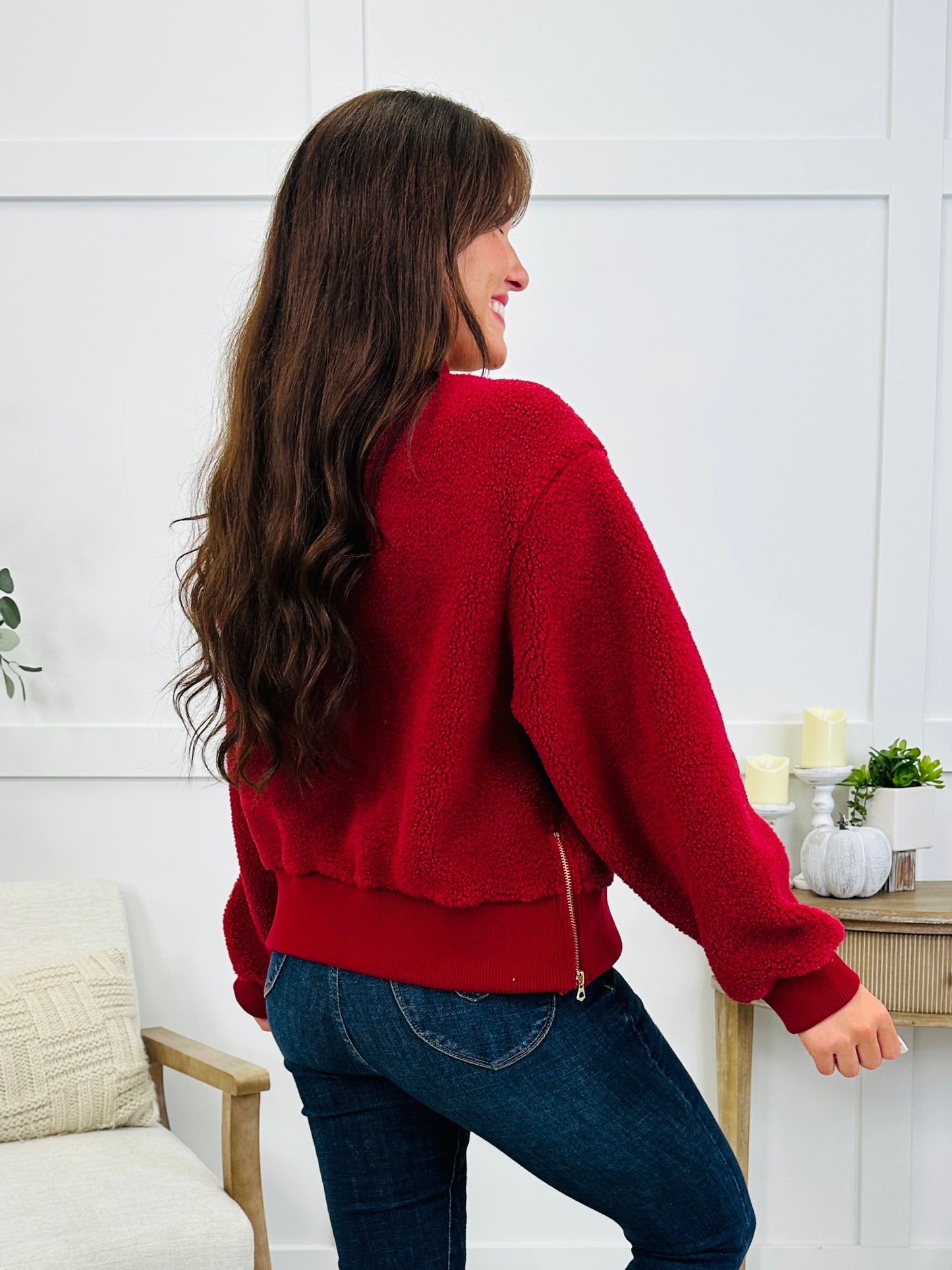 Weekend Warmth Pullover In Burgundy