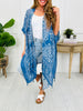 Coastal Calm Kimono In Navy