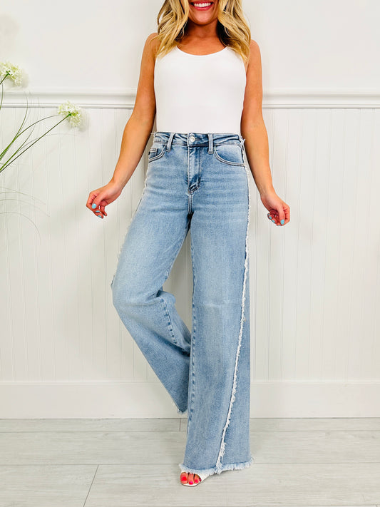 Judy Blue Make Your Statement Retro Wide Leg Jeans
