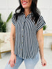 Downtown Stripes Top in Navy