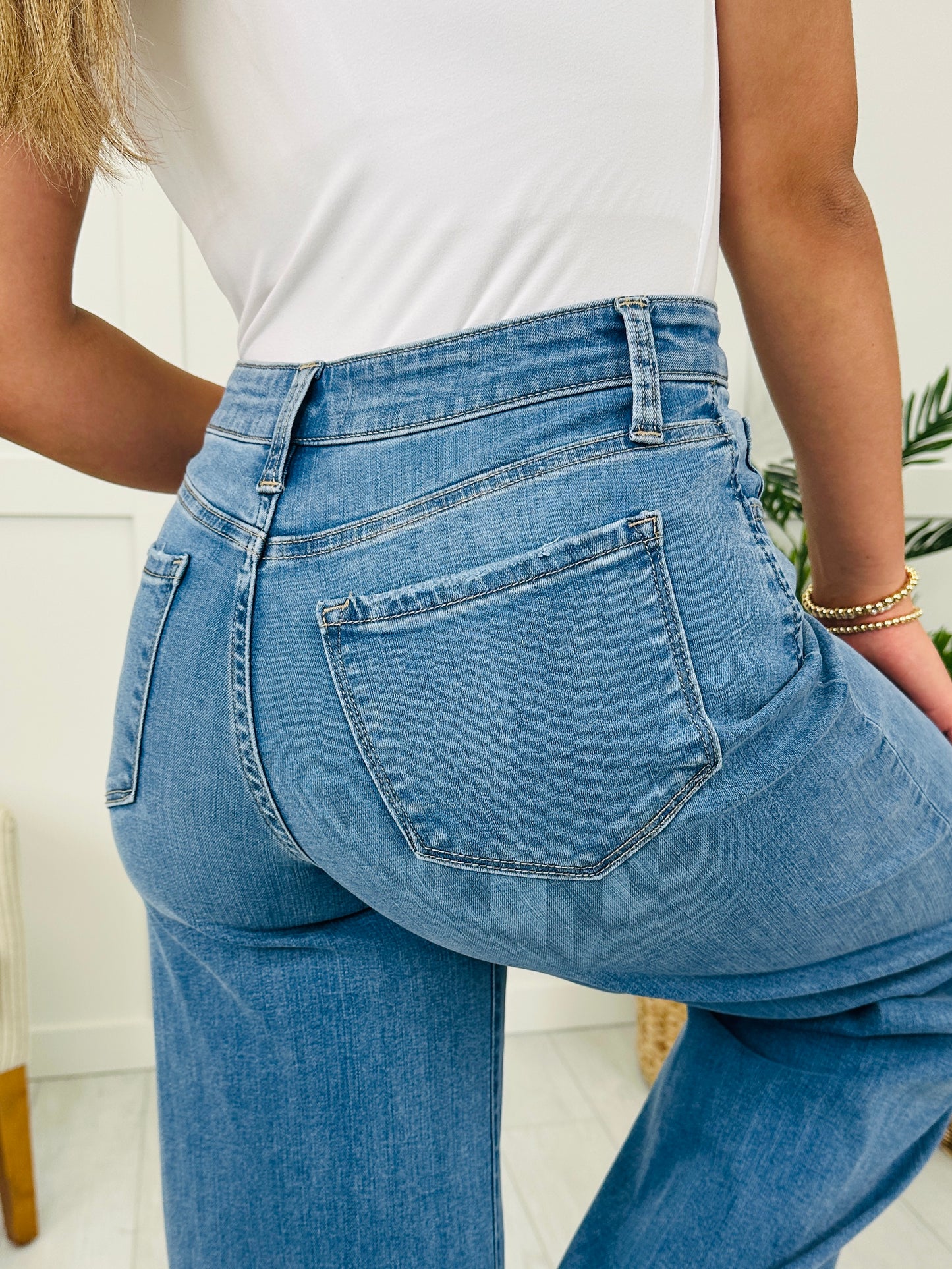 Lovervet Swept Away Palazzo Jeans