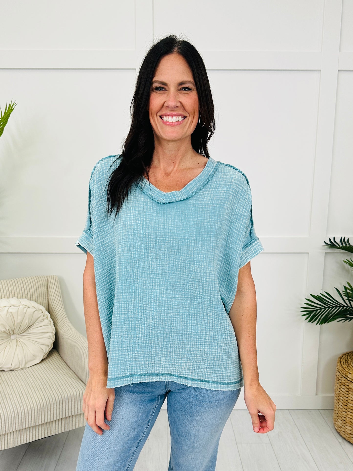 DOORBUSTER! Washed Away Wanderer Top- Multiple Colors!