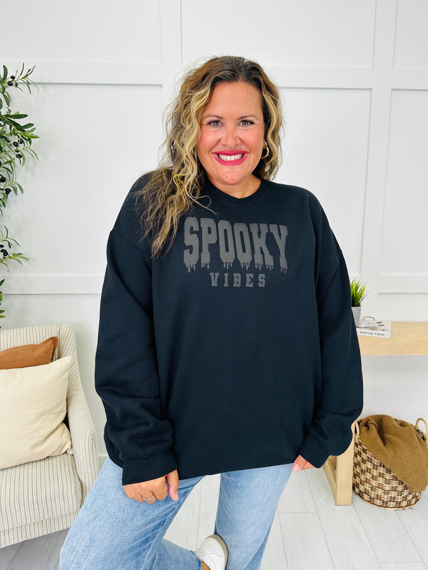 Spooky Vibes Graphic Sweatshirt